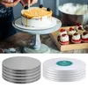 Bakeware Tools 5Pcs/Set 8/10/12-Inch Cake Board Set Corrugated Paper Round Cakeboard Base Dessert Tray Holder Plate Baking Supplies