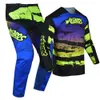 Outros Vestuário Adulto MX Set Motocicleta Azul Verde Downhill 2023 Willbros e Calças Combo Motocross Racing Terno MTB Dirt Bike Riding X0926