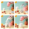 Mini Tragbare Elektrische Entsafter Entsaftungsbecher, Obst Orange Zitrone Milchshake Mixer Automatische Smoothie Frischepresse Mischbecher Geschenke Für Freundin, Camping