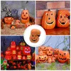 Candle Holders Pumpkin Lantern Ornament Fun Light Halloween Lanterns Glowing Decoration Lights Festival Luminous Pumpkins Statue