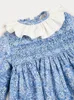 Girl's Dresses 2023 Clibeso Baby Girls Floral Dress Autumn Kids Vintage Smocked Cotton Children Boutique Smocking Frocks Infant Outfits 230925