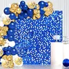 Party Decoration 28pcs Golden Sequin Backdrop Paneler för bröllop Baby Shower Bakgrund Väggdekor Skimmer Laser Bakgrundsgardin 30x30cm2