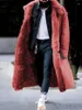 メンズウール2023冬スタイルファッション製品フェイクファーコート爆発濃厚外側4色8サイズ