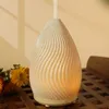 Humidificador de aire USB con forma de jarrón, humidificador de aire con luces y difusor de aceites esenciales, decoración moderna del hogar y aromaterapia, 1 ud.