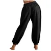 Women's Pants Women Sweatpants Elastic High Waist Yoga Trousers Drawstring Jogger Bottoms Casual Loose Fit Fitness Running Workout