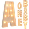 Party Decoration 91.5CM Giant Letter Led Light Frame Box Baby Shower 1st Birthday Wedding Decor Christmas DIY Name Balloon Filling