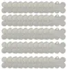 Porte-clés 50 pcs clair acrylique blancs porte-clés collier pendentif étiquettes transparentes pour les projets de bricolage accessoires en vinyle fournitures de fête 278k