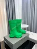 Crocboots ontwerper Regenlaarzen kniehoge laarsjes EVA Rubber platform Regenlaarzen mode schoenen bruin groen felroze zwart luxe schoenen sneakers maat35-41