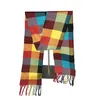 Autumn and winter children's plaid scarf imitation cashmere warm lengthening and thick boys and girls baby scarf