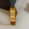 Montre de marque Grip 35MM Quartz SS cadran doré G montre pour femme gravée YA157403213V