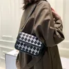 Lady Evening Bags Women's Thousand Bird Checker Crossbody Versatile Fashion Small Square Bag 230828