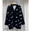 lettera balenciges felpe da uomo marca italia parigi 23 inverno sciolto nuovo cardigan di lana medio lungo tempo libero cappotto monopetto con scollo a V sw E8H9