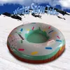 Snowboards Skis 90117cm Snow Sledge Sleigh Children's Tubing Winter Sled Ski Accesories Skiing Ring Pad Sports Thickened Inflatable Ski Circle 230925