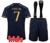 2023 2024 Real Madrid BELLINGHAM VINI JR maglie da calcio kit da calcio per bambini calzini 23 24 bambino casa lontano terza maglia in jersey camisetas futbol ma HSZ8