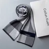 Scarves 2023 Classical Men'S Winter Plaid Scarf Warm 100 Pure Wool Neck Soft Cashmere British Style Man Business 230925