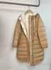 Womens Down Parkas Italy BC Hooded Long Jacket Fashion Slim Fit Over Kne Feather Coats Winter Woman Cold Clothing 230925