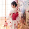 Ubranie etniczne seksowne kobiety drukuj sukienka kwiatowa Tradycyjna sukienka Jukata Kimono Bathobe Kostium gejszy