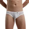 Mutande da uomo sexy slip bikini in seta di ghiaccio estate sottile biancheria intima traspirante stampa leopardata pantaloncini da uomo indumenti da notte A50