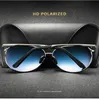 Lunettes de soleil Mode hommes lunettes de soleil pilote lentille polarisée marque conduite concepteur extérieur alliage cadre mâle lunettes de soleil De Sol UV400 8013 230925