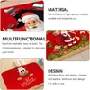 Tapete Feliz Natal Capacho decorativo Xmas Holiday Front Door Mat Engraçado Personagem de desenho animado Tapetes de porta de feltro para ambientes internos e externos JAF050 230926