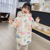 Jaquetas meninas meninos para baixo jaqueta casacos de inverno crianças roupas com capuz blusão casaco para crianças 2-7 anos algodão quente outerwear 230925