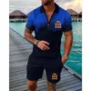 Men's Tracksuits Polo Tracksuit Shorts Sets For Man Clothing All The I Give Hiphop Pose Sports Pant Tee Shirt Basketball Fashion