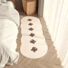 Carpets INS Furry Bedside Blanket Bedroom Mat Japanese-style Water Absorbent Bath Mat Home Carpet For Living Room Modern Baby Carpet Ki 230926