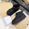 Boots Winter Fur Warm Ankle Snow Women Casual Nature Wool Sheepskin Suede Short Plush Lady Shoes