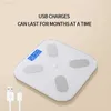 Smart Scales Body Fat Electronic Scale APP Smart Electronic Bluetooth Scale Rechargeable Multiple Colors Optional Fat Scale Accurate L230823