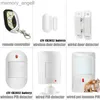 Alarmsystemen Tuya WiFi GSM Beveiligingsalarm Draadloze rookbrandmelder Smart Home Inbraakalarm 433 MHz Draadloze bewegingssensor Deurdetector YQ230926