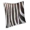 Kussen Zebra gestreept patroon Dierenbonthoezen Bank Home Decoratieve lederen textuur Lover Square Throw Case