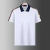 2024 Été Marque Vêtements De Luxe Designer PoloShirts Hommes Casual Polo Mode Serpent Bee Imprimer Broderie T-shirt High Street Hommes Polos M-3XL en gros