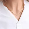 Choker Minar Minimalist 14K echtes Gold versilbert Messing Bohnen Strang Halsketten für Frauen weibliche Chokers Statement französischer Schmuck