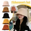 Bérets tricotés chapeau de pêcheur pour femmes Panama seau hiver automne chaud solide pliant casquette de voyage visière Vintage plat V5W4