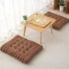 Travesseiro estilo japonês tatami biscoito sala de estar mesa de jantar quarto cadeira espessada cor sólida janela de baía