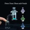 2pc Hot Selling 25mm Quartz Banger Oil Nail Pipe with Spinning Carb Cap 10mm 14mm 18mm Male Female Domeless Nail 4mm Thickness for Dab Rig Bong Accesories