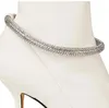 Marca de inverno Top Luxury LEROY Ankle Boots Femininas Botas de bico fino com enfeite de cristal Salto alto Marca luxuosa Lady Party Wedding Dress