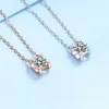 Carttiers Designer Fashion Damesklassieke Tauren S Sier ketting Vrouwelijke sleutelbeenketting ingelegd met Mosan diamanten hanger