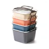 Geschirr 4-lagige Lunchbox aus gesundem Material, tragbarer Schüsselbehälter, Küchendichtung, einfach zu bedienen und zu reinigen, Geschenk für Kinder