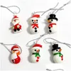 Decorações de Natal Mini Handmade Glass Tree Art Figurines Ornaments Colorf High Grade Cute Pingente Xmas Pendurado Decoração Charm Acces Otdnm