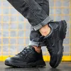 Klänningsskor Waliantile Designer Mens Safety for Industry Work Steel Toe Investuctible Security Footwear Nonslip 230926