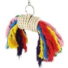 Другие товары для птиц Жевательная игрушка для попугая Подвесная многоцветная веревка Клетка против укусов Аксессуары для домашних животных
