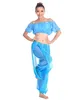 Stage Wear Belly Dancing Performance Oriental Clothing 2pieces Suit Bead Bra Pants Dance Costume Set