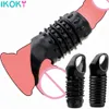 Extensions 12 pcs Large Size Penis Extender Reusable Sleeve Girth Impotence Dick Enlargement Sex Toys Cock Ring For Men 230925