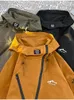 Jaquetas masculinas Y2K Windbreaker Jacket Homens Mulheres Outdoor Sports Jacket Camping Caminhadas Pesca Casaco Primavera Outono Rushing Jackets 230926