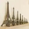 Obiekty dekoracyjne figurki Brązowe Paris Eiffel Tower Metal rzemiosło domowe akcesoria figurka figurka statua model pamiątkowy projekt wnętrza domu 230925