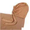 Hijabs Chiffon Scarf Hijab And Inner Cap All-In-One Suit Muslim Women Convenient Headscarf Elastic Bonnet With Tie Rope 180X70Cm Drop Dhl80