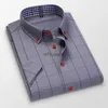 Camicie eleganti da uomo 2023 Abbigliamento di marca Camicie da uomo casual di alta qualità da uomo / Camicie da uomo slim fit da festa Camicie a maniche corte Plus Size S-5XL YQ230926