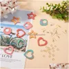 Acryl Plastic Lucite Pandahall Diy Dangle Oorbellen Maken Set Met Ster Hart Hanger Bedels Oorbel Haken Ringetjes Voor Sieraden Sup Dhgsk