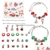 Acrylique en plastique Lucite bricolage bracelet faisant des kits perles d'espacement pendentif en métal charmes accessoires pour bracelets bijoux enfants cadeau fille Dhtu0